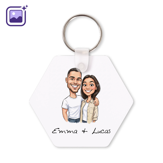 Key Ring Hexagon Key Ring Hexagon