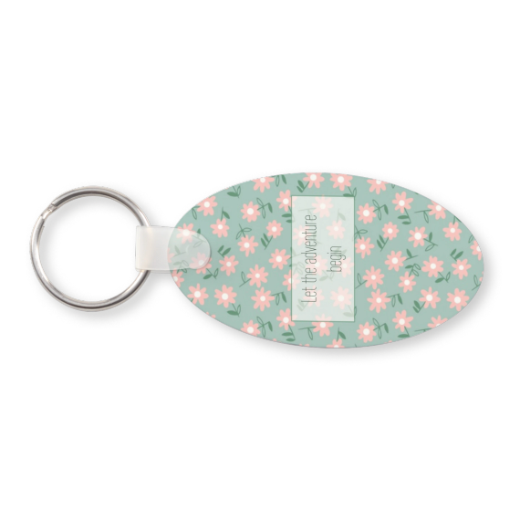Porte-clés photo alu ovale Porte-clés photo alu ovale