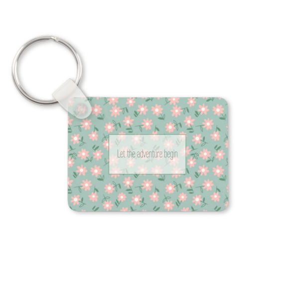 Porte-clés photo alu rectangulaire Porte-clés photo alu rectangulaire