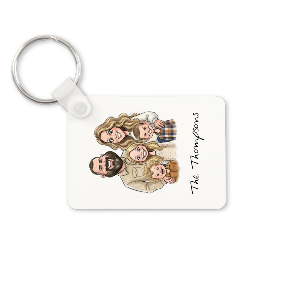 KeychainAluRectangle_TextPhotoFilterCaricature