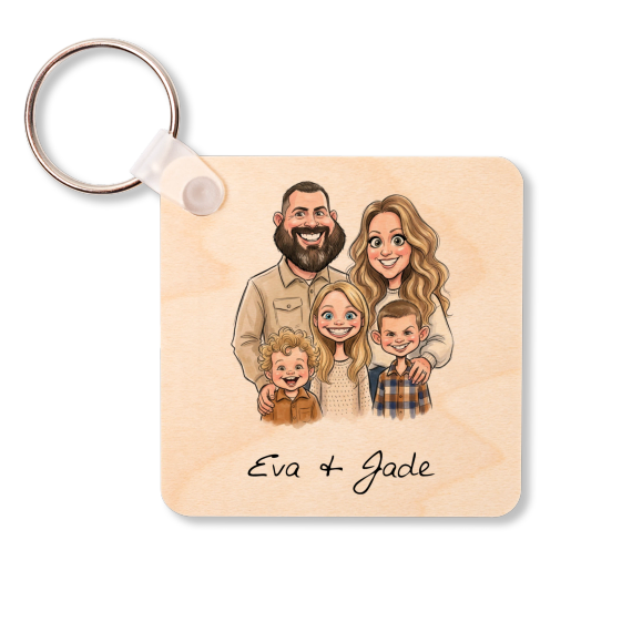 KeychainWoodSq_TextPhotoFilterCaricature