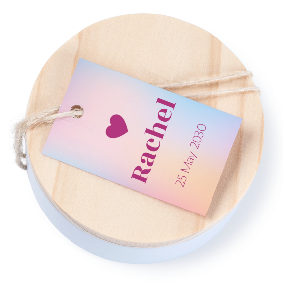 Colour Block Heart - Text Only