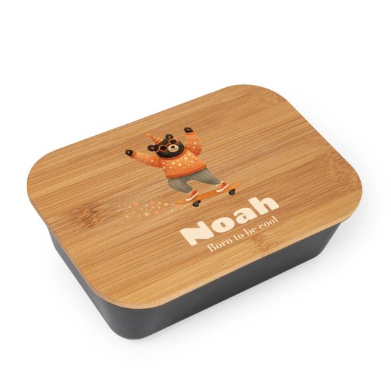 Retro Skater Bear - Text Only