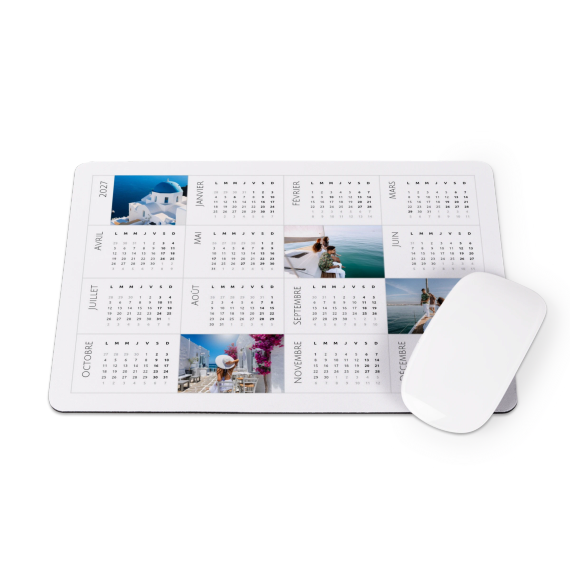 Tapis de souris calendrier