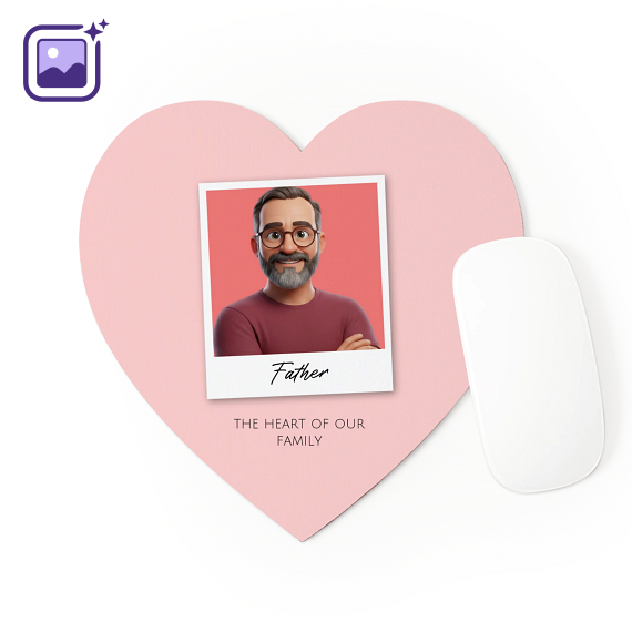 Tapis de souris Coeur