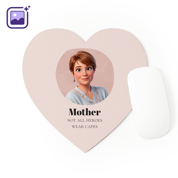 Mousepad in Herzform mit eigenem Foto