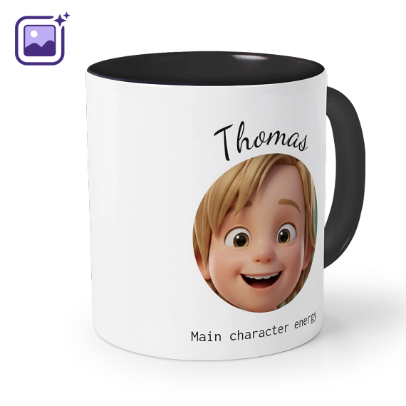Coloured Mug Black