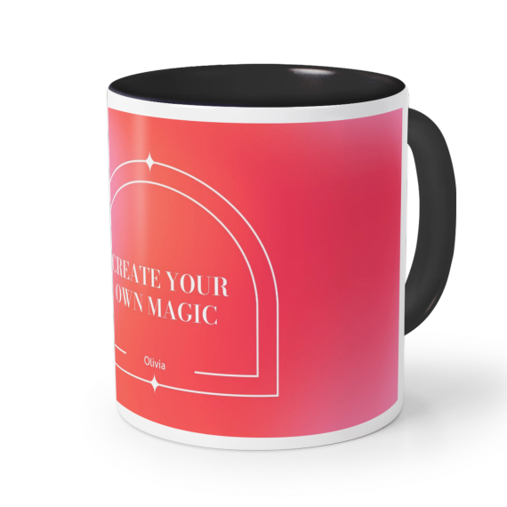 Coloured Mug Black Coloured Mug Black
