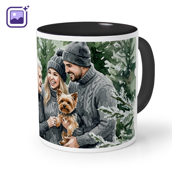 Farbige Tasse Schwarz Farbige Tasse Schwarz