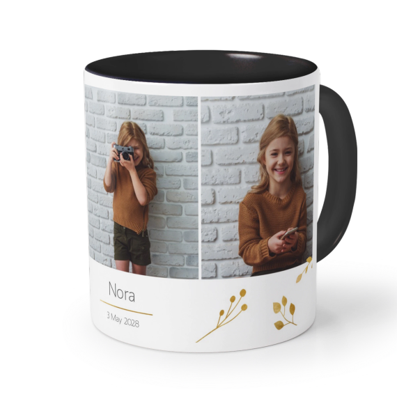 Farbige Tasse Schwarz Farbige Tasse Schwarz