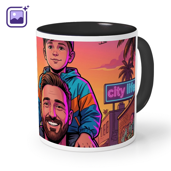Coloured Mug Black