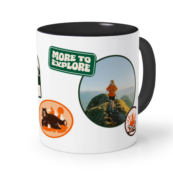 Coloured Mug Black Coloured Mug Black