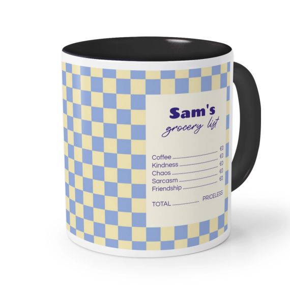 Mugg med färg Svart