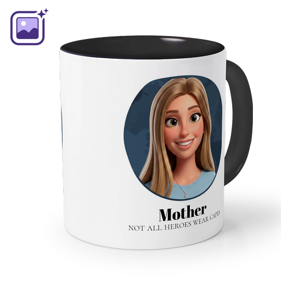 Farbige Tasse Schwarz