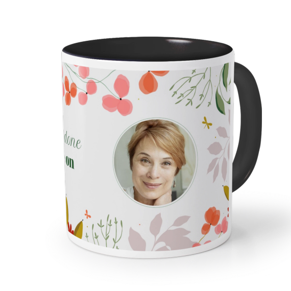 Mugg med färg Svart