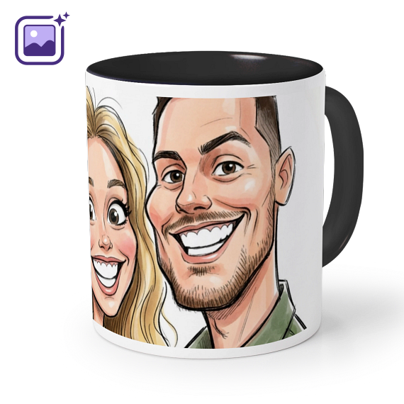 Coloured Mug Black Coloured Mug Black