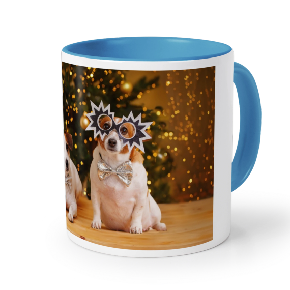 Farbige Tasse blau