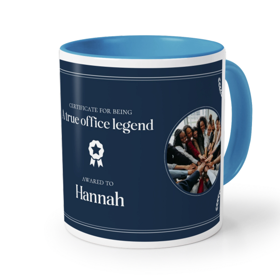 Farbige Tasse blau Farbige Tasse blau