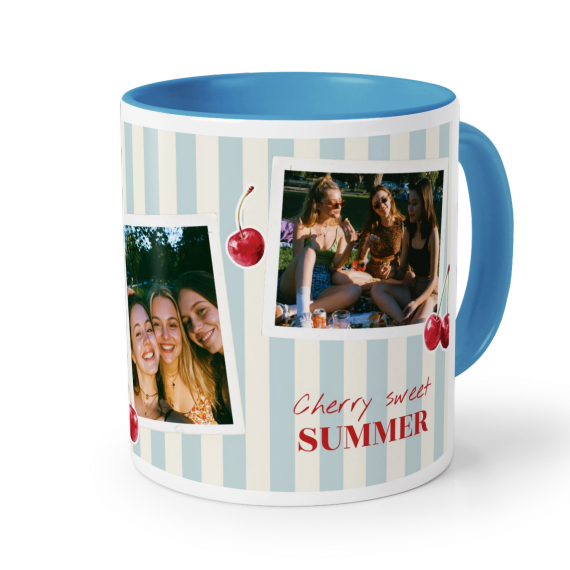 Mugg med fÀrg blÄ Mugg med fÀrg blÄ