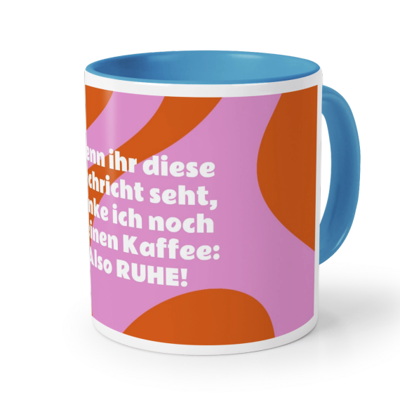 Farbige Tasse blau Farbige Tasse blau
