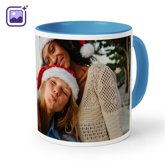 Mugg med fÀrg blÄ Mugg med fÀrg blÄ