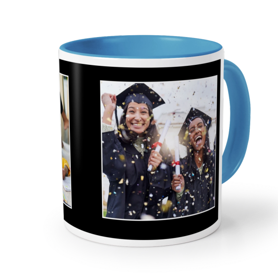 Farbige Tasse blau