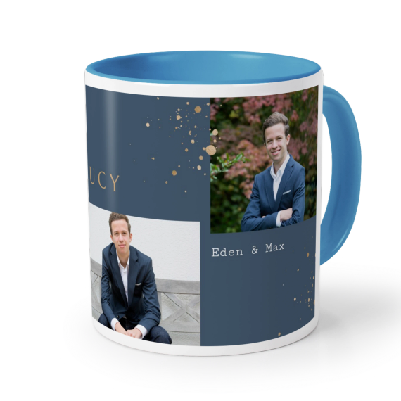 Farbige Tasse blau