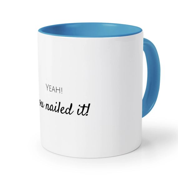 Farbige Tasse blau
