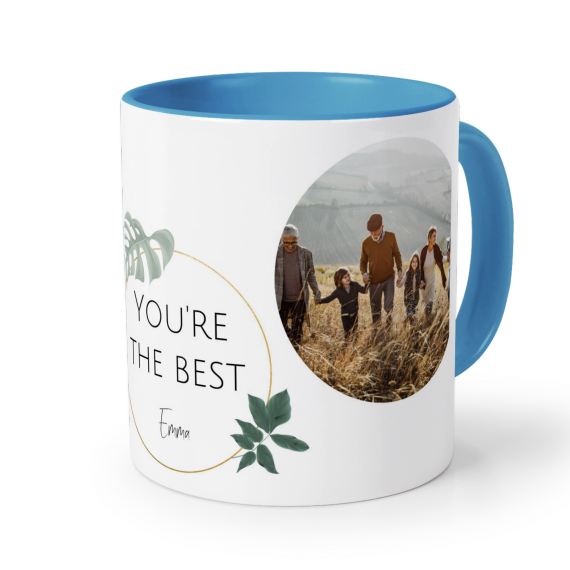 Farbige Tasse blau