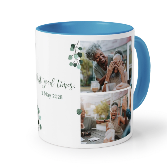 Farbige Tasse blau Farbige Tasse blau