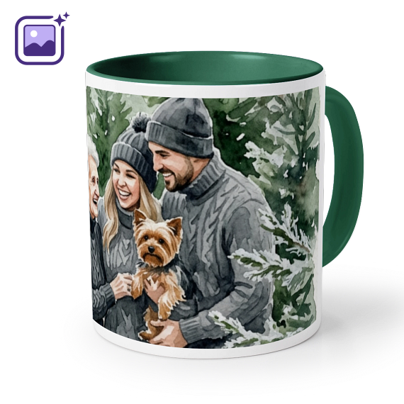 Farbige Tasse dunkelgrün Farbige Tasse dunkelgrün