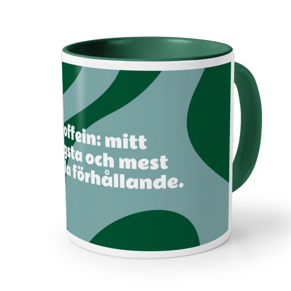 Mugg med fÀrg Mörkgrön Mugg med fÀrg Mörkgrön