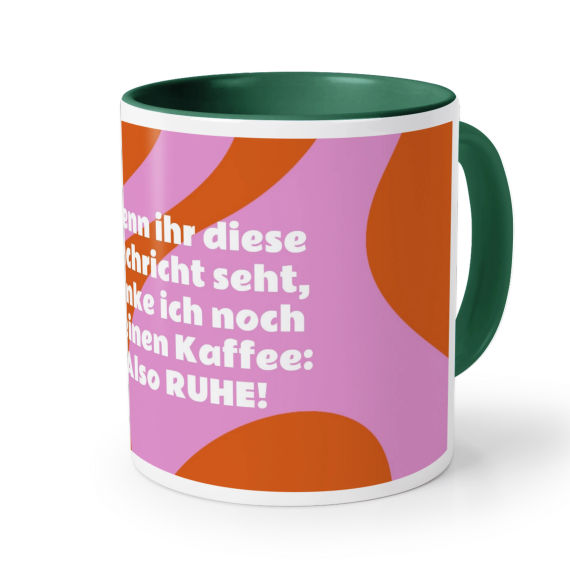 Farbige Tasse dunkelgrün Farbige Tasse dunkelgrün