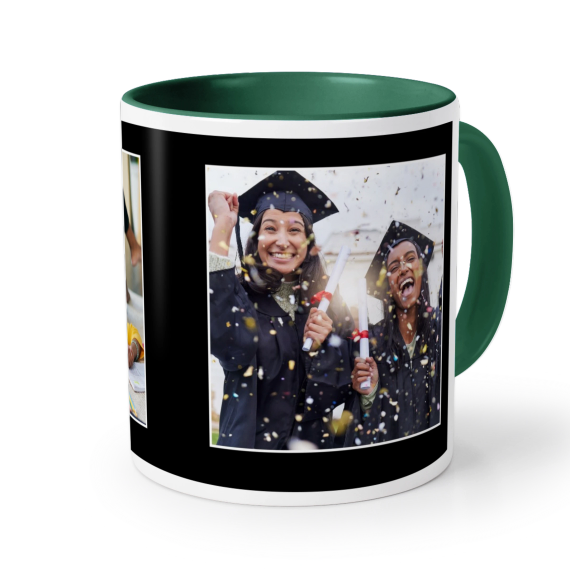Farbige Tasse dunkelgrün