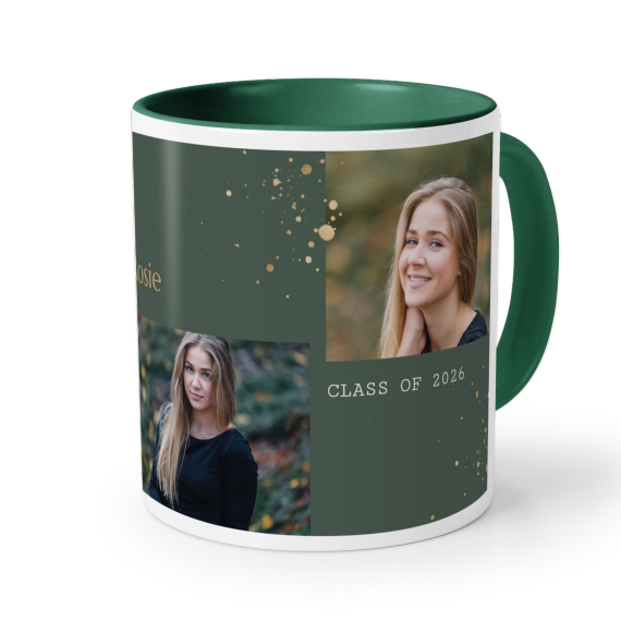 Farbige Tasse dunkelgrün