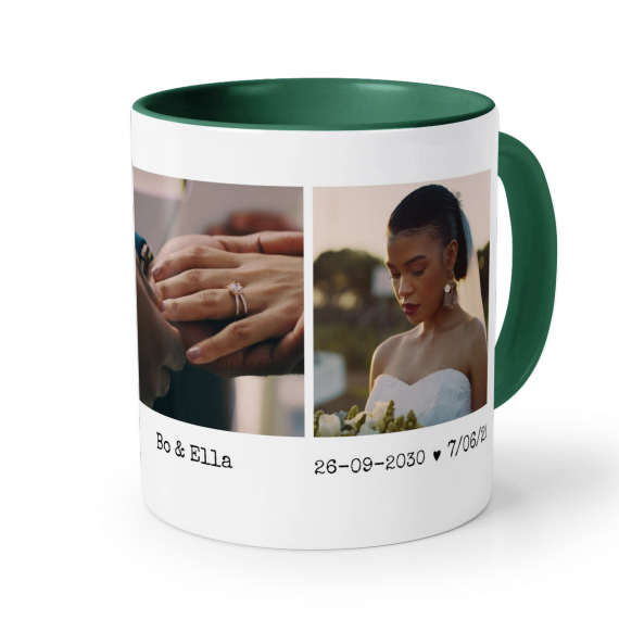 Farbige Tasse dunkelgrün