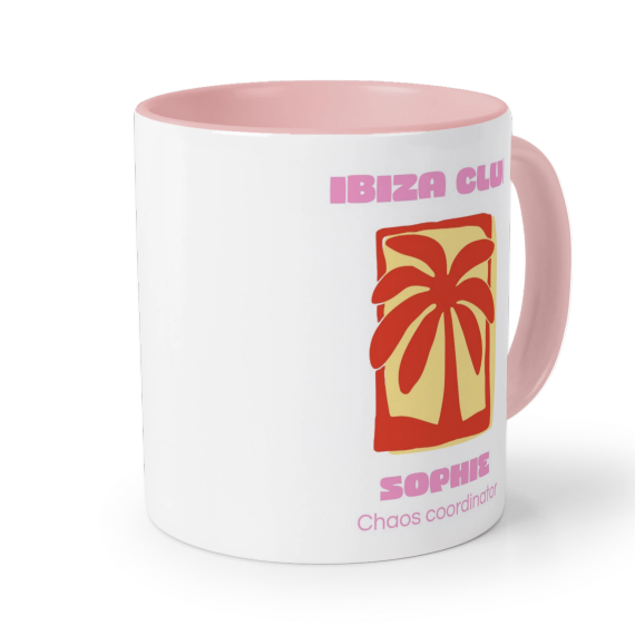 Retro-Palme Flasche - Nur Text Retro-Palme Flasche - Nur Text