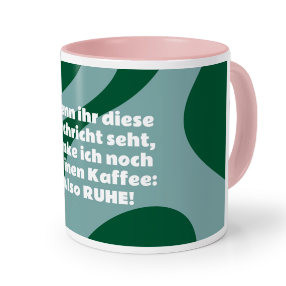 Farbige Tasse Rosa Farbige Tasse Rosa