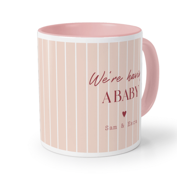 Thin Stripes Heart - Text Only