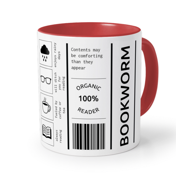 Farbige Tasse rot