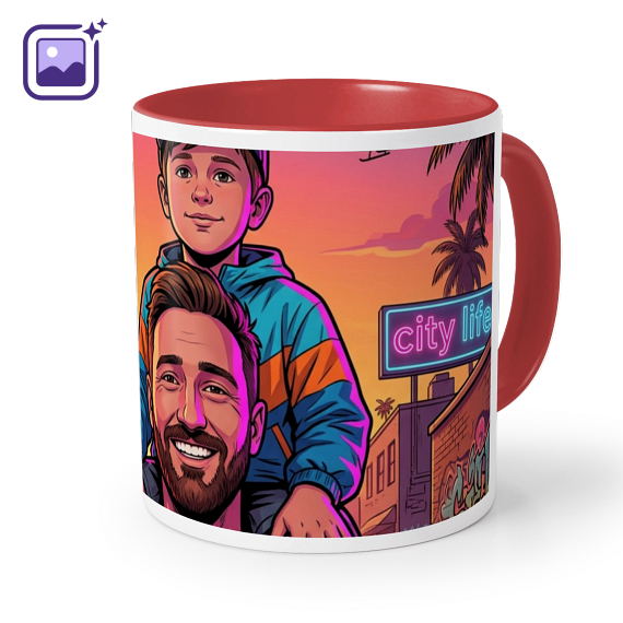 Colored Mug Red