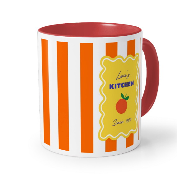 Retro keukenstrepen - Tekst Retro keukenstrepen - Tekst