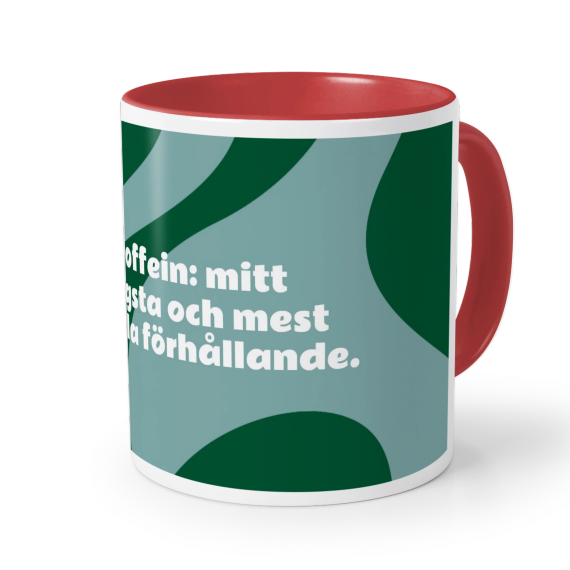 Mugg med fÀrg röd Mugg med fÀrg röd