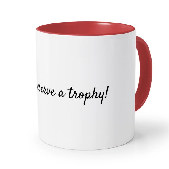 Farbige Tasse rot