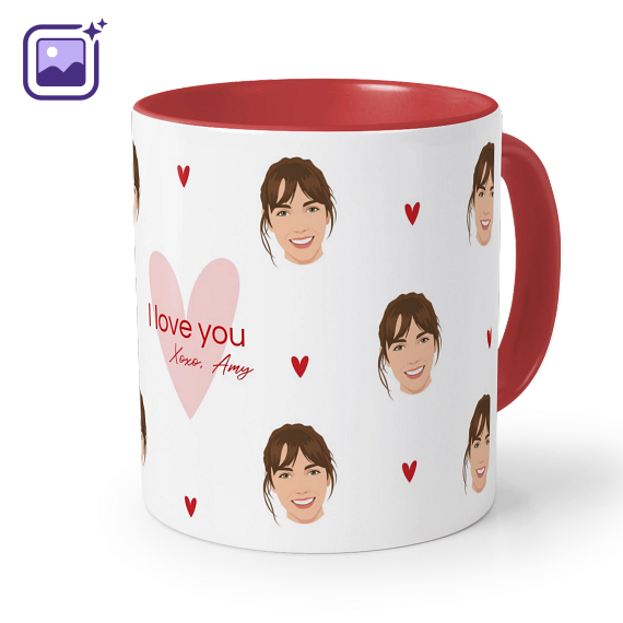 Farbige Tasse rot