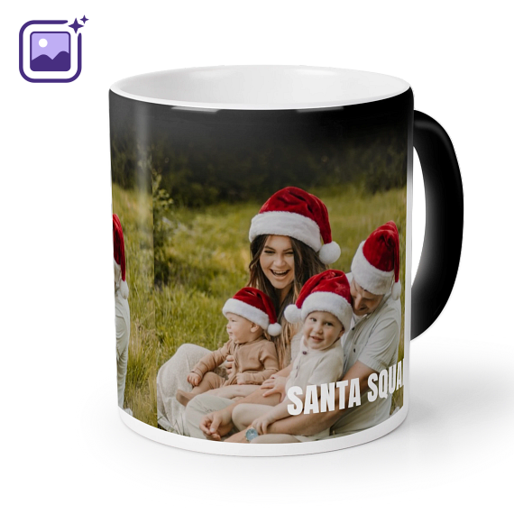 Bold Text Full Photo Filter Xmas Hat