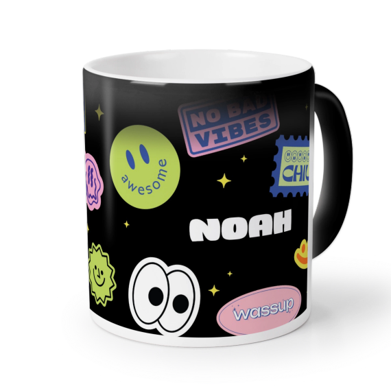 Retro-Sticker - Nur Text Retro-Sticker - Nur Text