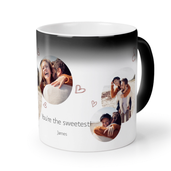 Love manuscrit coeurs rouges