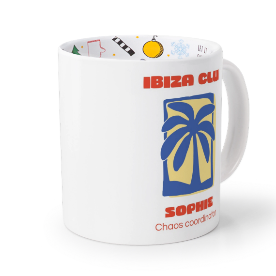 Retro-Palme Flasche - Nur Text Retro-Palme Flasche - Nur Text
