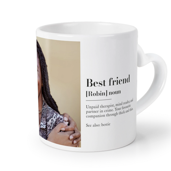 Mug anse en coeur